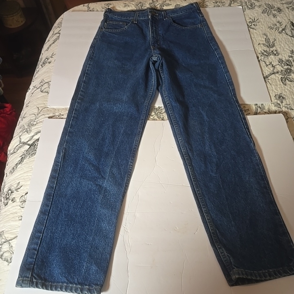 Carhartt Men's Dark Blue Straight Jeans